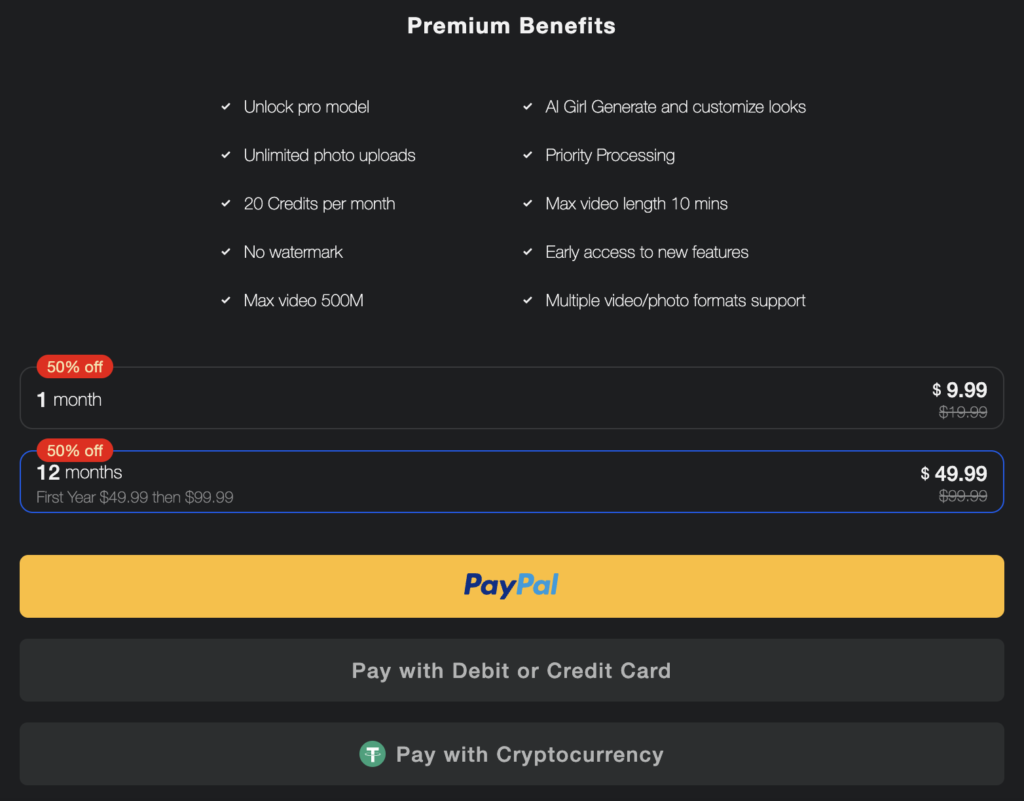 Deepswap Ai Pricing