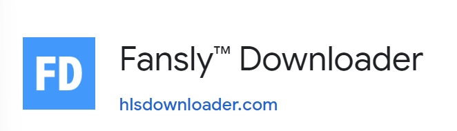 Logo dell'estensione cromata Fansly™ Downloader 